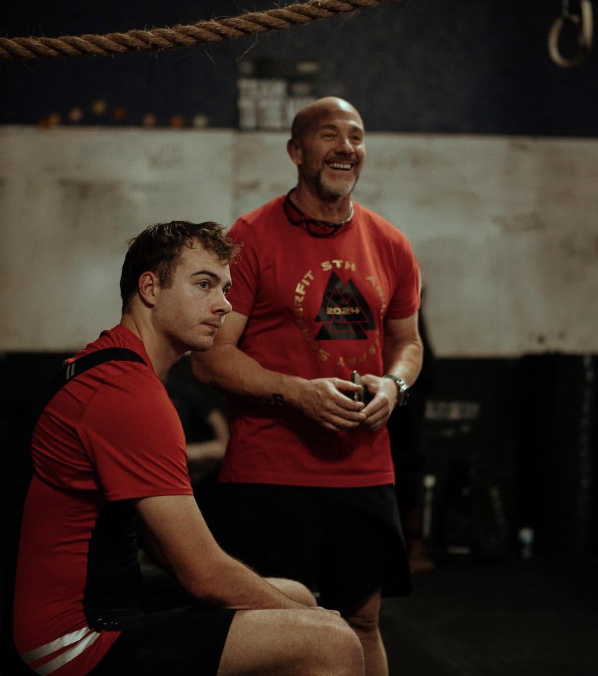 Coach Jim with his Vektløfters at The Barbell Rodeo weightlifting meet